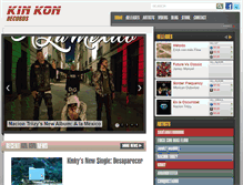 Tablet Screenshot of kinkonrecords.com